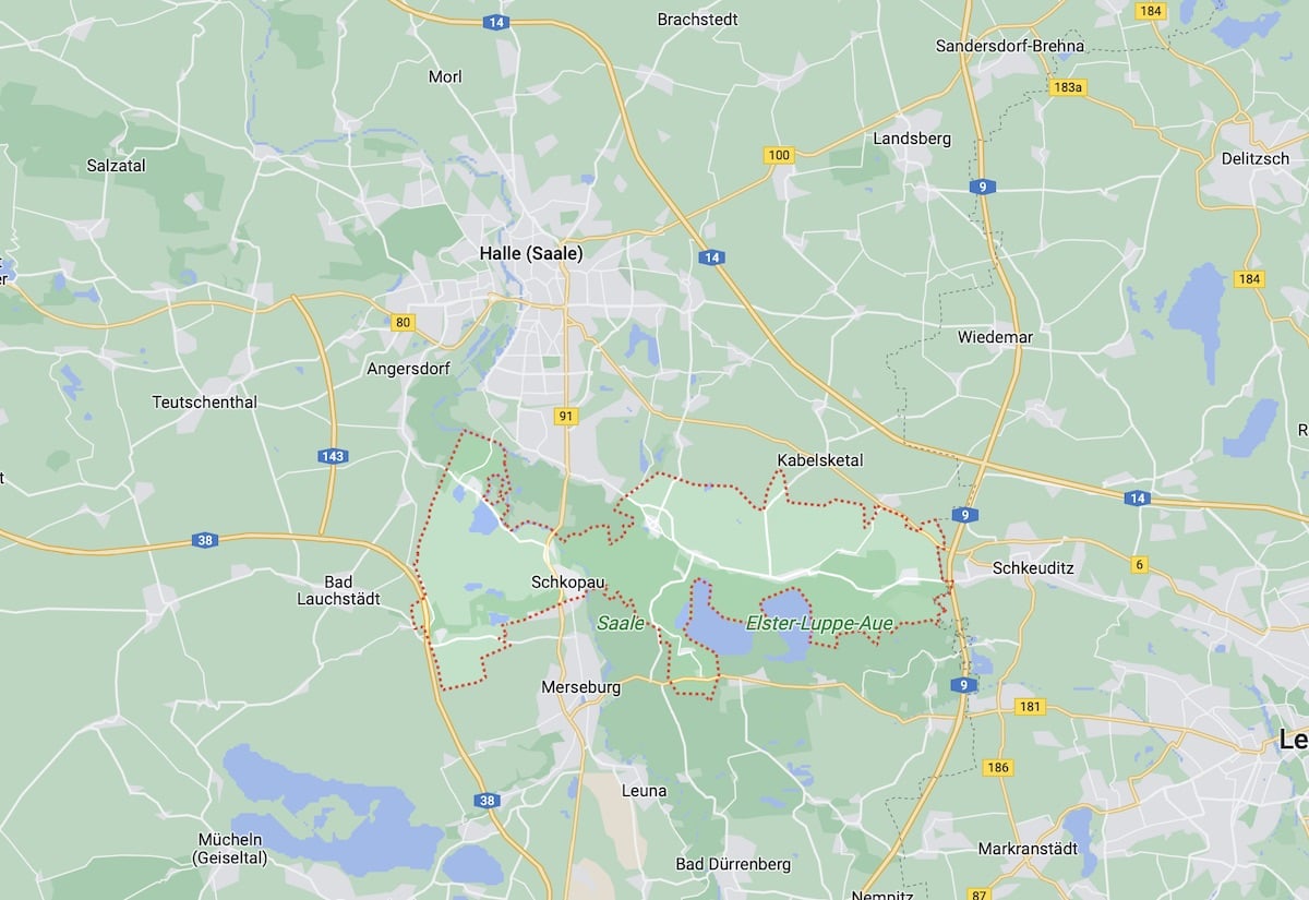 Karte Standort von Bau & Dienstleistungsservice Sven Stoye in Schkopau & Merseburg